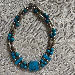 Turquoise and Silver Necklace